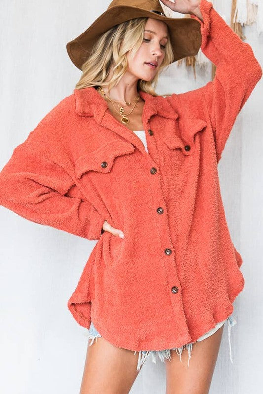 Eileen Plush Oversized Shacket