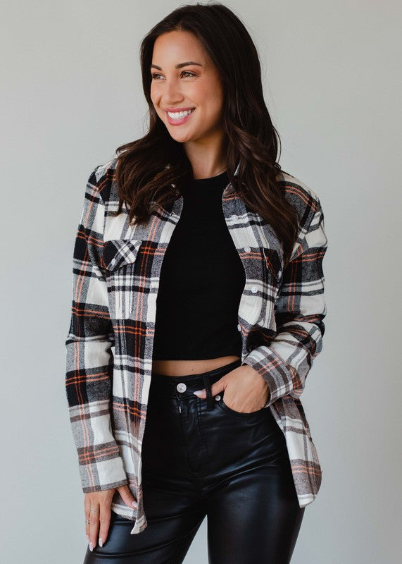 Jordan Plaid Flannel Top