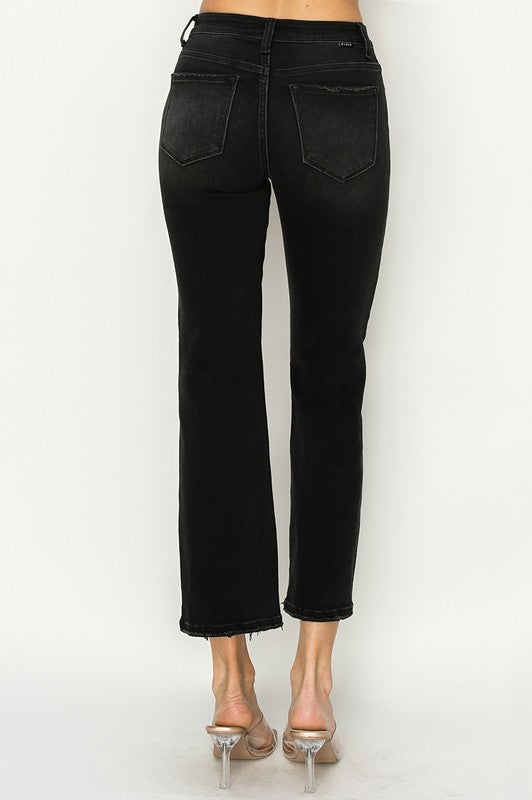 Zella Mid Rise Straight Leg Jeans