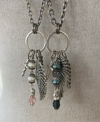 Angel Wing Multi-Pendant Necklace