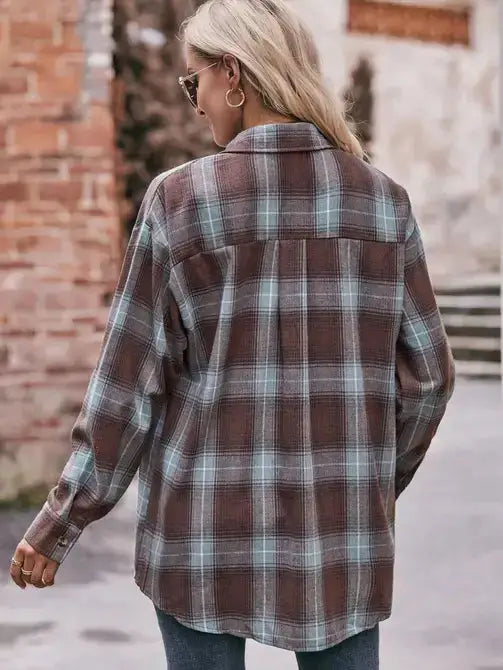 Angie Oversized Plaid Shirt