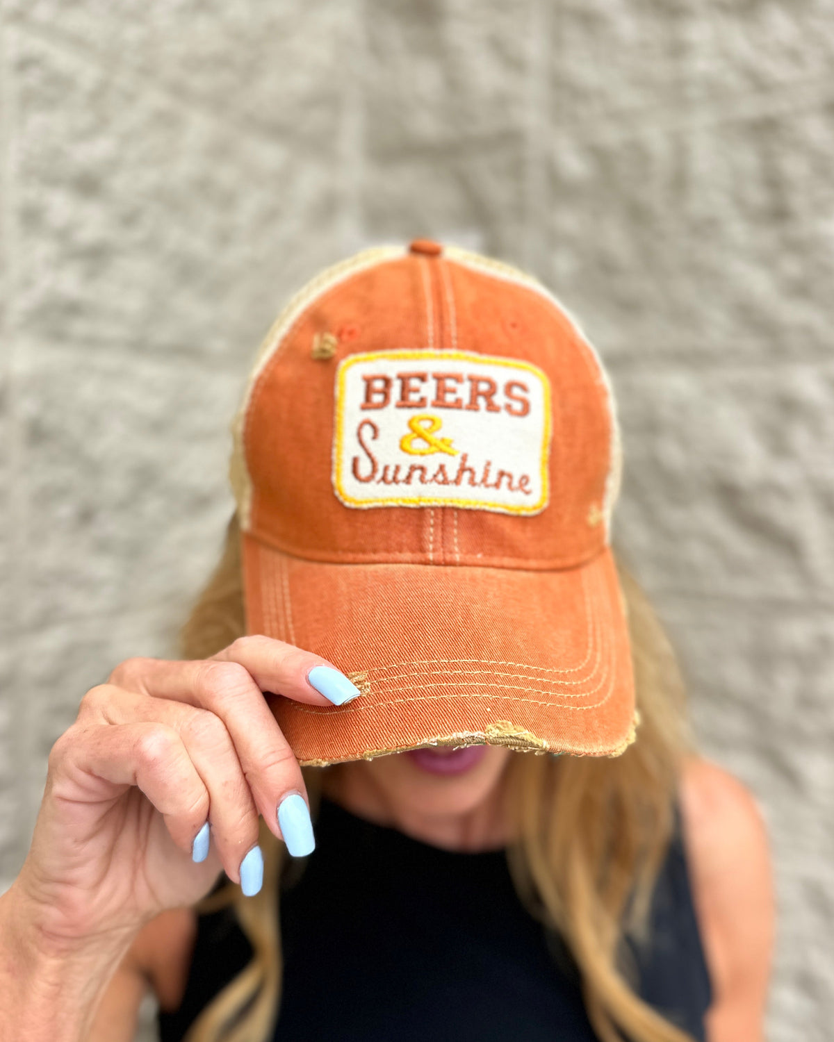 Beers & Sunshine Distressed Cap