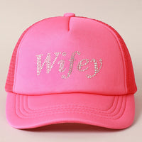 Wifey Rhinestone Trucker Cap