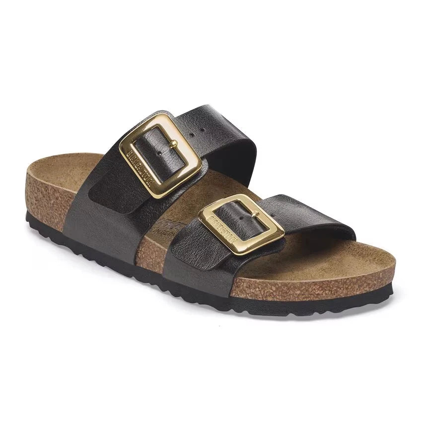 Birkenstock Sydney Luxe Sandals - Black (Narrow)