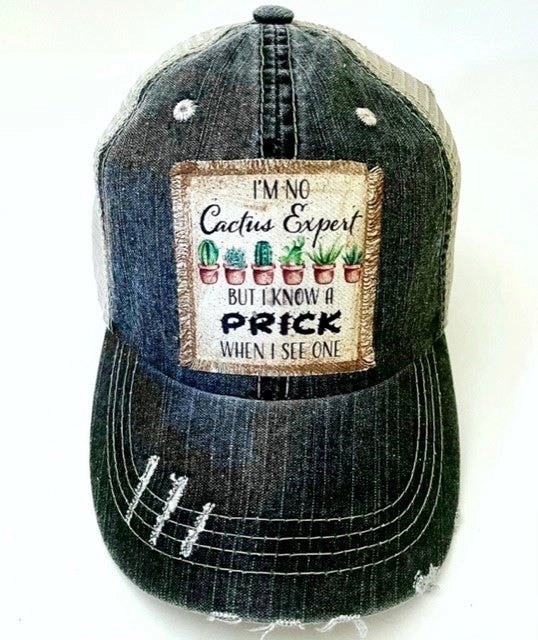 "I'm No Cactus Expert" Graphic Trucker Cap