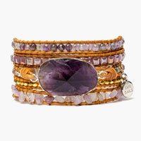 Amethyst Imperial Wrap Bracelet