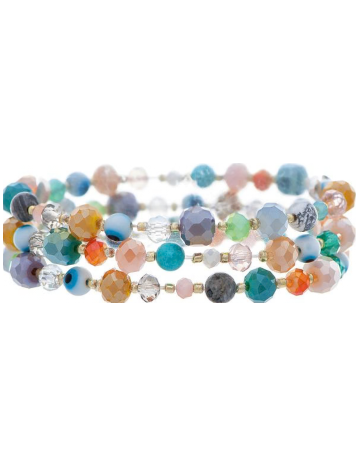 Colorful Beaded Bracelet Set