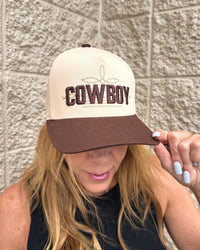 Cowboy Embroidered Trucker Cap
