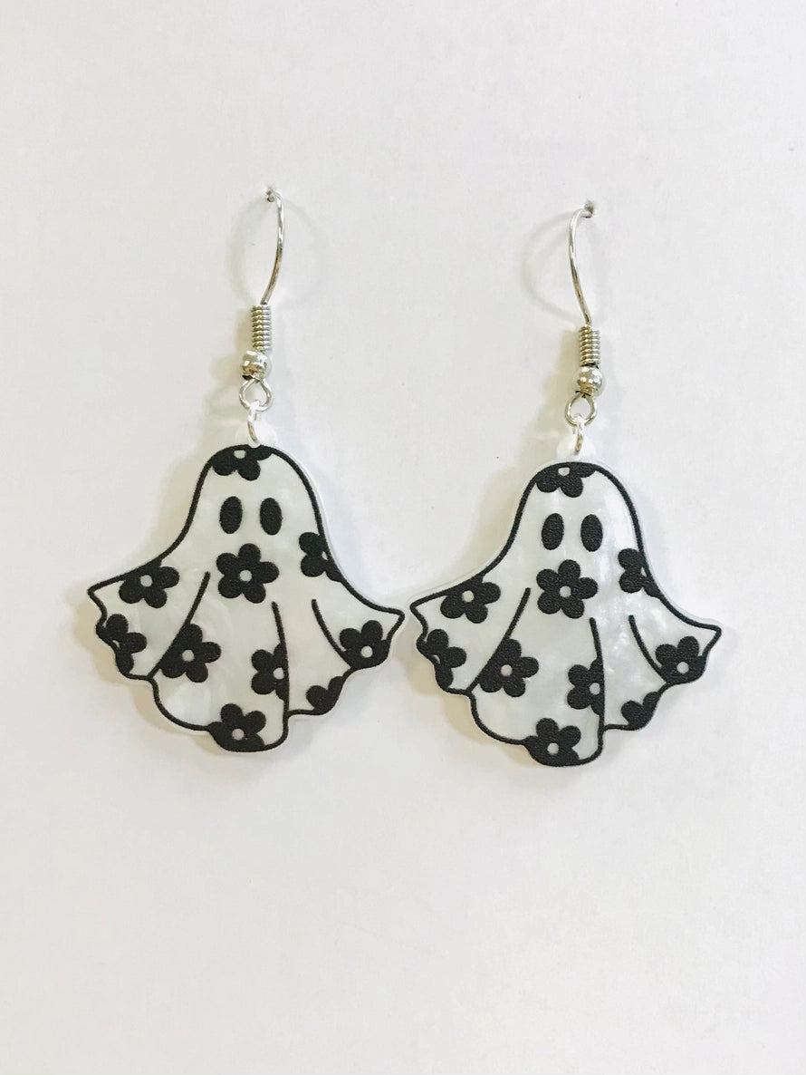 Cute Acrylic Ghost Earrings