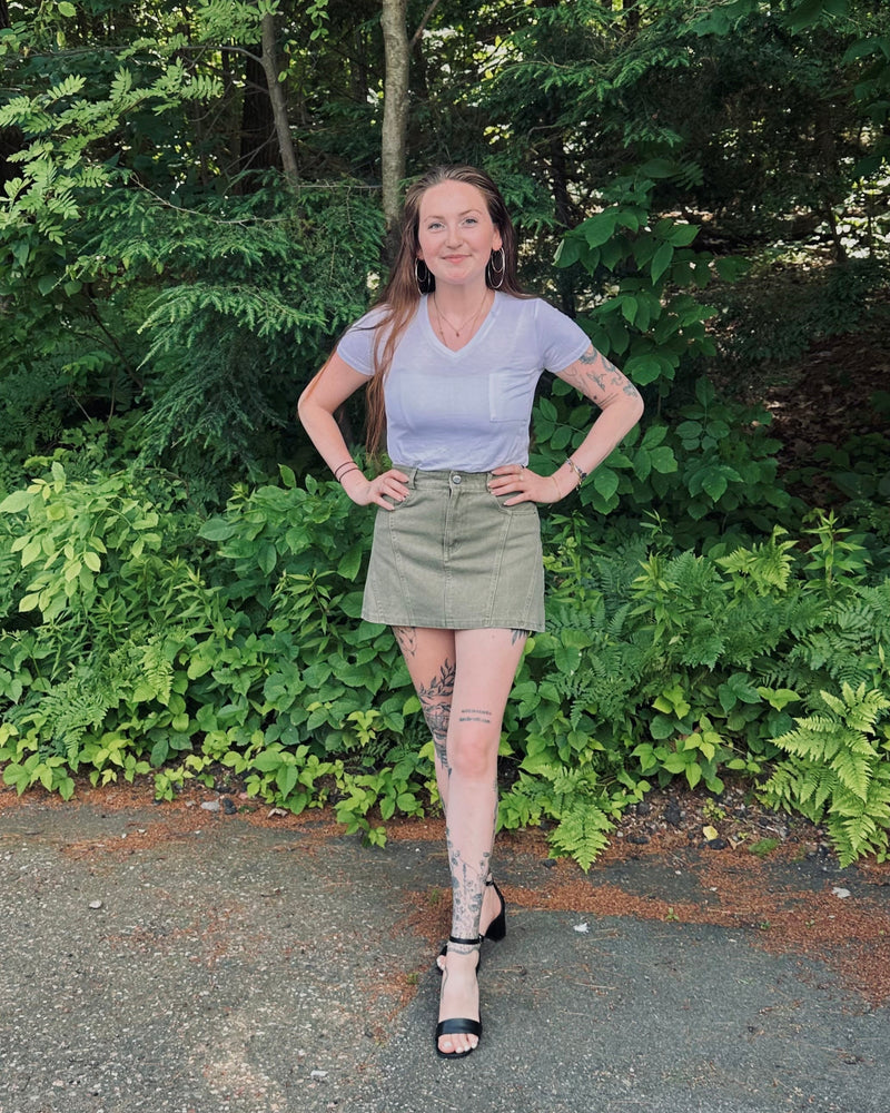 Andie Denim Mini Skirt