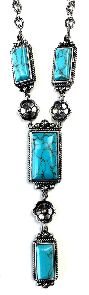 Turquoise Stone Pendant Necklace