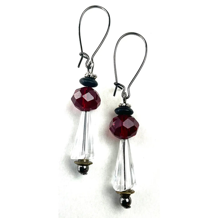 Glass Beaded Dangle Earrings