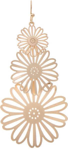 Triple Daisy Cutout Earrings