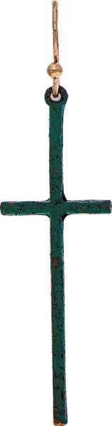 Patina Cross Earrings