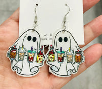 Cute Acrylic Ghost Earrings