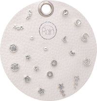 Silver Tone 10-Piece Earrings Set