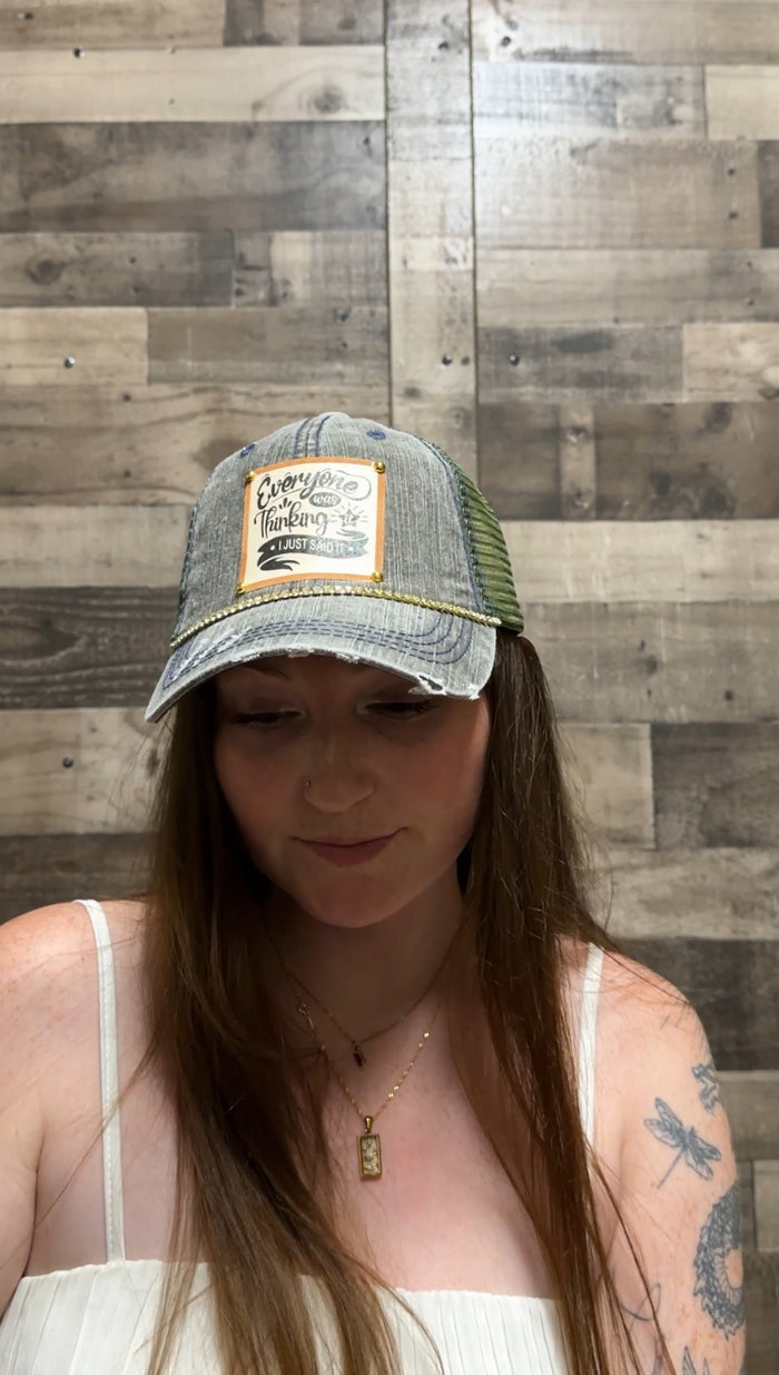 "Everyone Was Thinking It" Distressed Trucker Cap