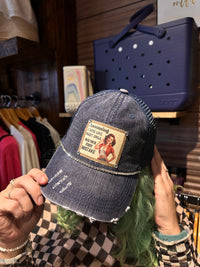 "Your First Mistake" Distressed Trucker Cap