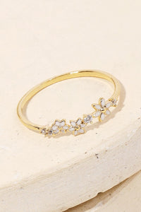 Delicate Enamel Flower RIng