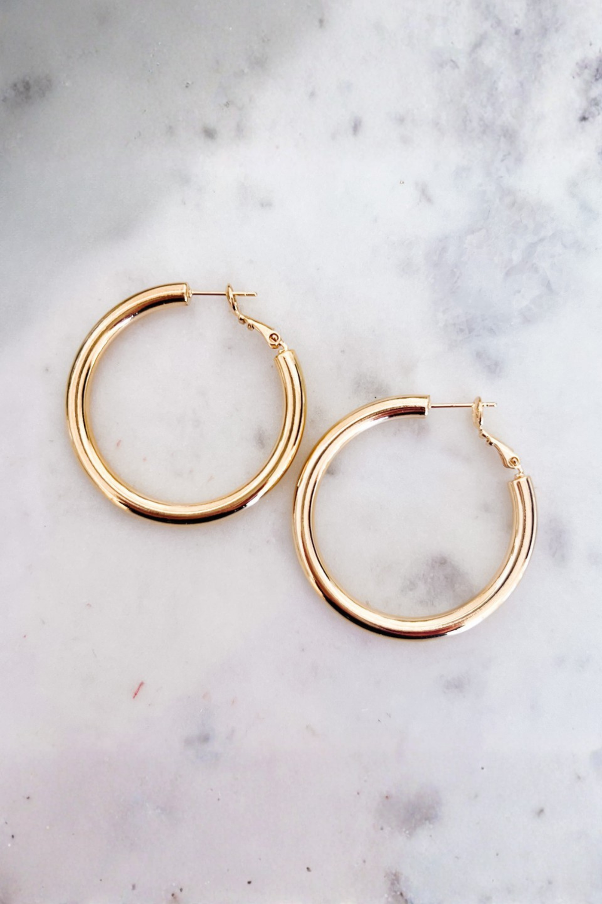 gold hoop earrings