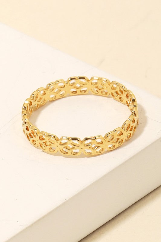 Floral Band Ring