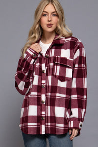 Livvy Plaid Fleece Shacket