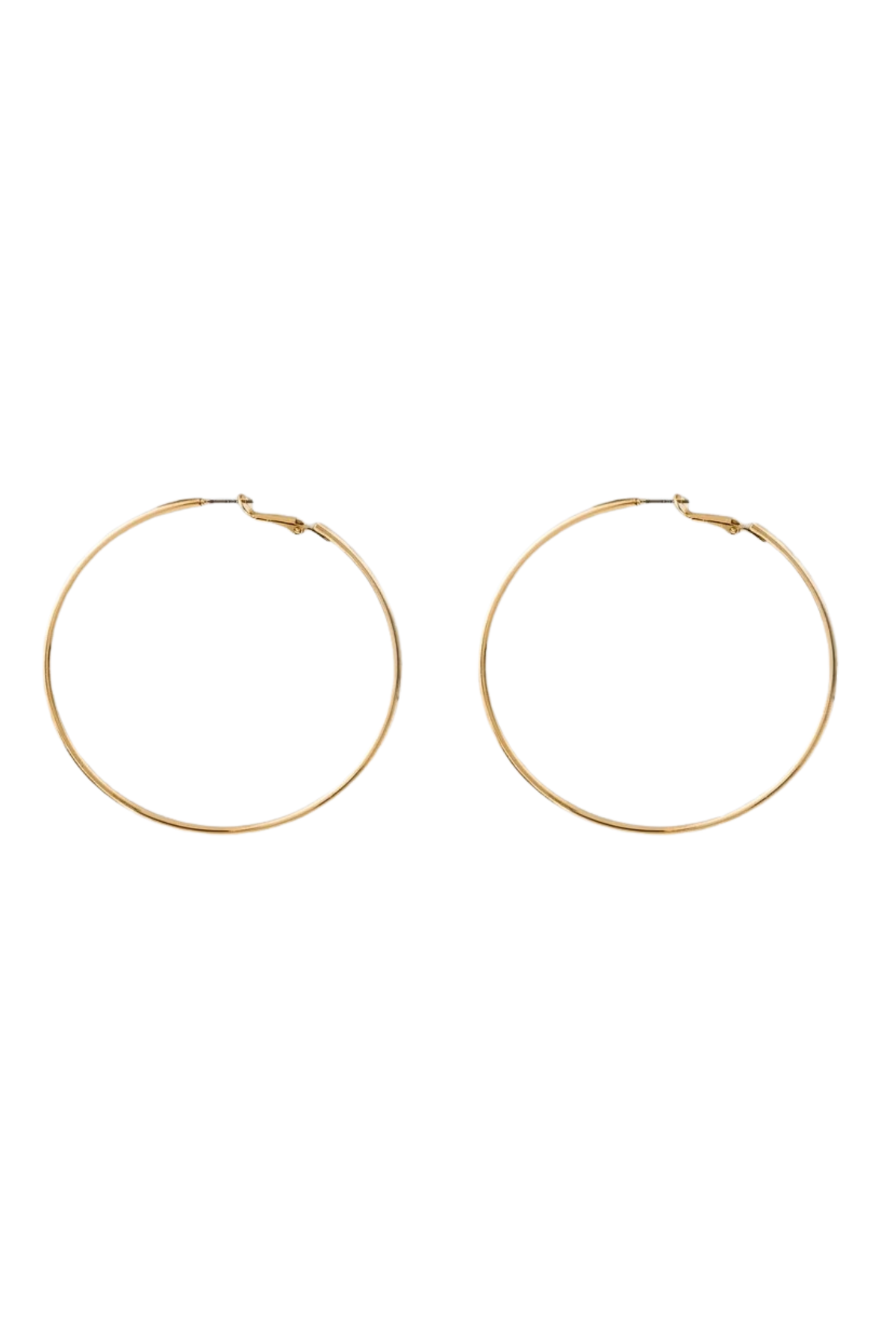 large gold hoop earrings