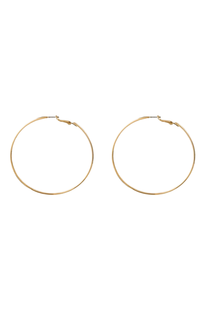large gold hoop earrings