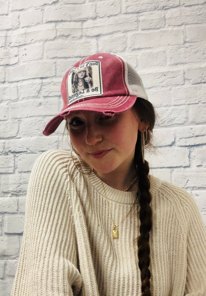 Be a Legend Distressed Trucker Cap