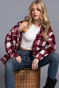 Livvy Plaid Fleece Shacket