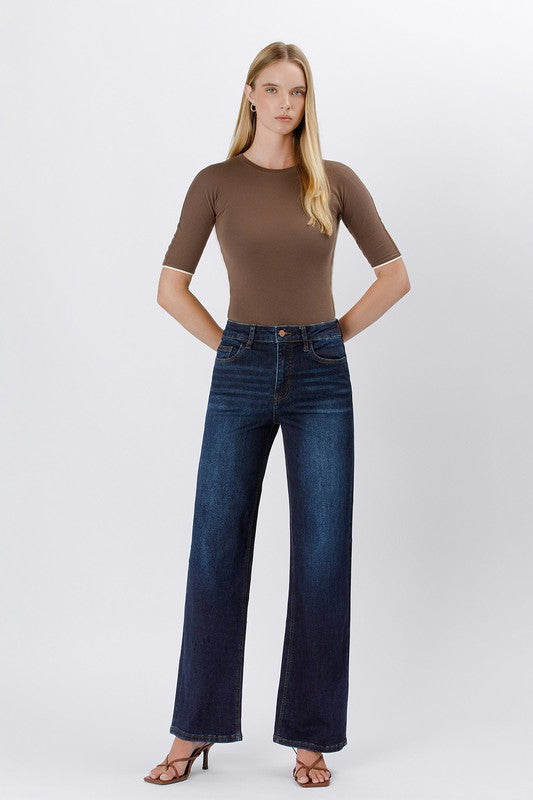 Vervet 90's Super High Rise Wide Leg Jeans