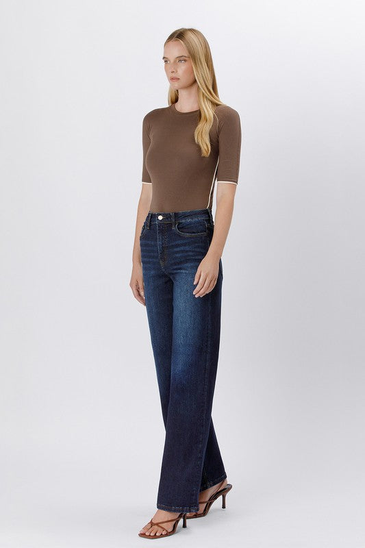 Vervet 90's Super High Rise Wide Leg Jeans
