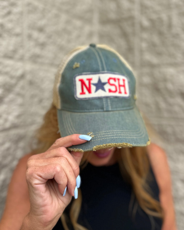 Nash Distressed Baseball Cap