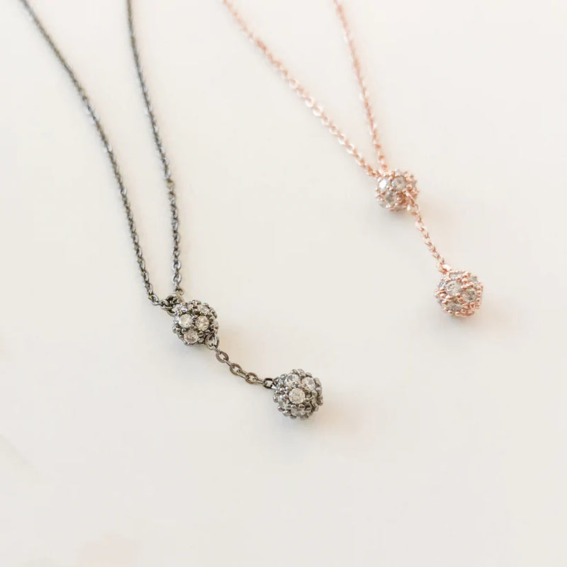 Cubic Zirconia Cluster Necklace