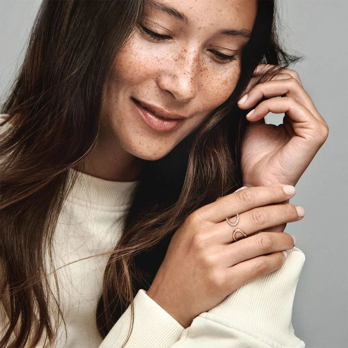 Wrapped Open Infinity Ring