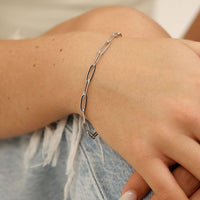 Zoe Paperclip Chain Bracelet