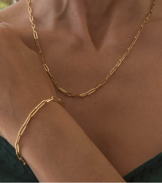 Zoe Paperclip Chain Bracelet