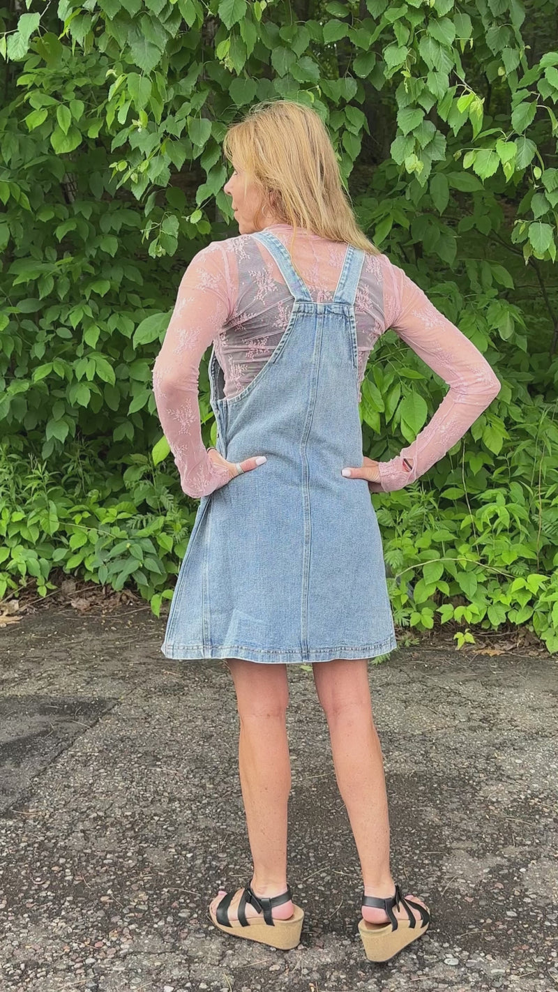 Kendall Denim Overall Dress