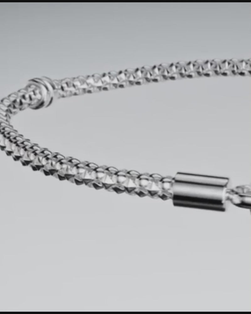 Studded Clasp & Chain Bracelet