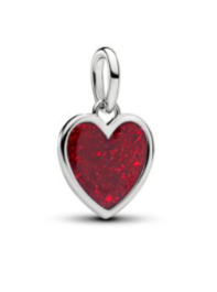 Engravable Red Heart Dangle Charm