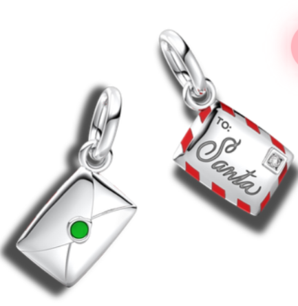Santa Letter Dangle Charm