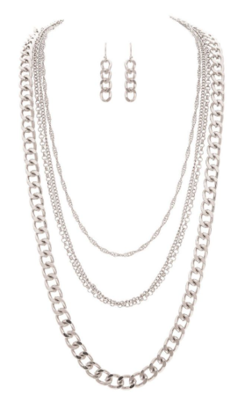 Silver Chain Link Jewelry Separates