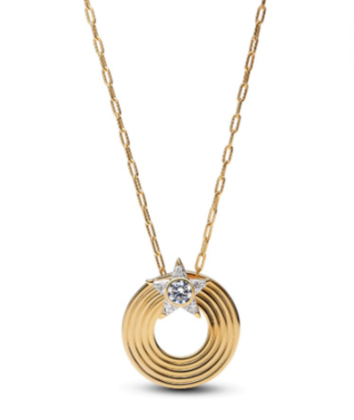 Sparkling Shooting Star Pendant Necklace