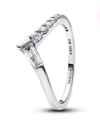 Tiara Baguette Pave Band Ring