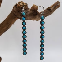 Turquoise Stone Dangle Earrings