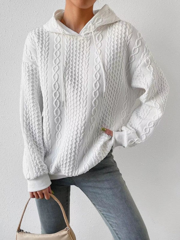 Brandi Cable Knit Hoodie