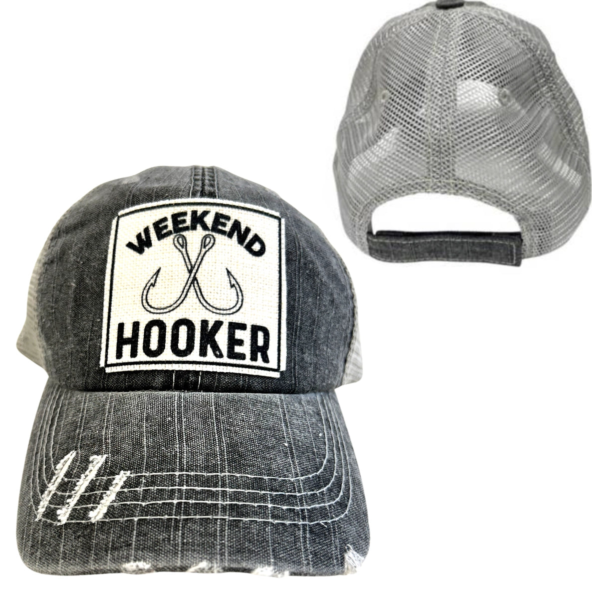 Weekend Hooker Distressed Trucker Cap