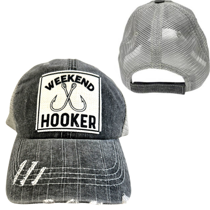 Weekend Hooker Distressed Trucker Cap
