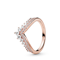Princess Rose Gold Wishbone Ring