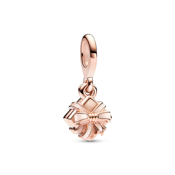 Gift 14k rose gold-plated dangle with pink gift